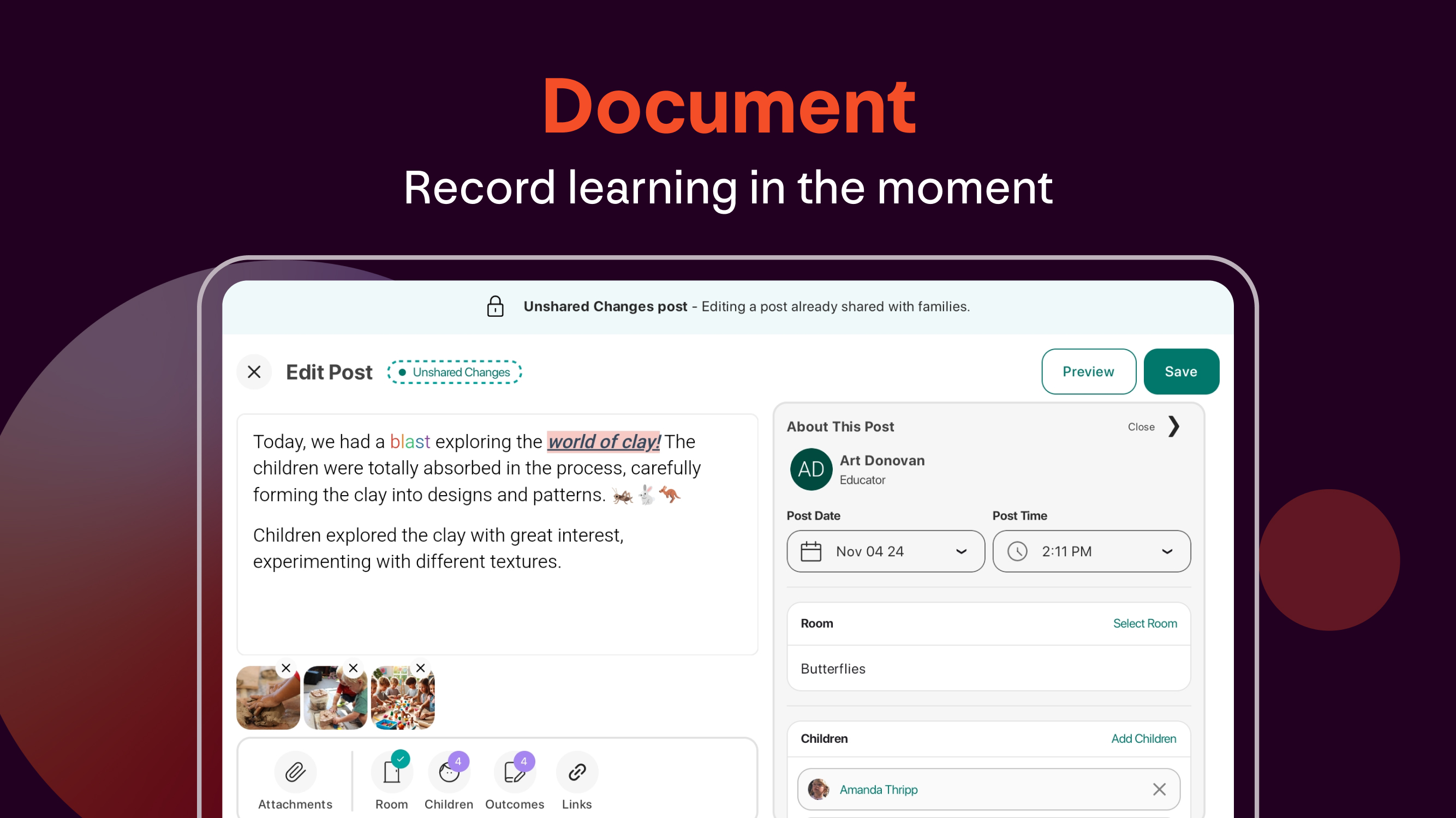 screenshot of Xplor Education
